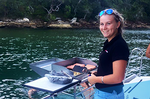 Jaymie, Rockfish deckhand Jaymie our Rockfish deckhand