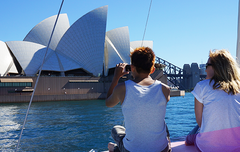 Cruise past Sydney Opera House on Rockfish Catamarans